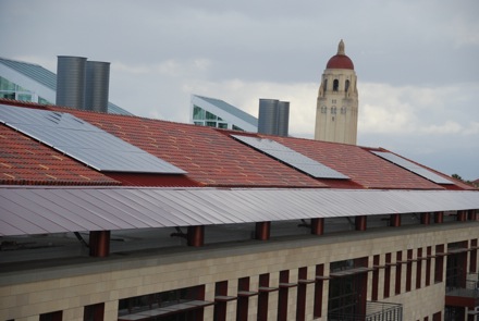 solar powered house numbers. The Synergy House on campus,