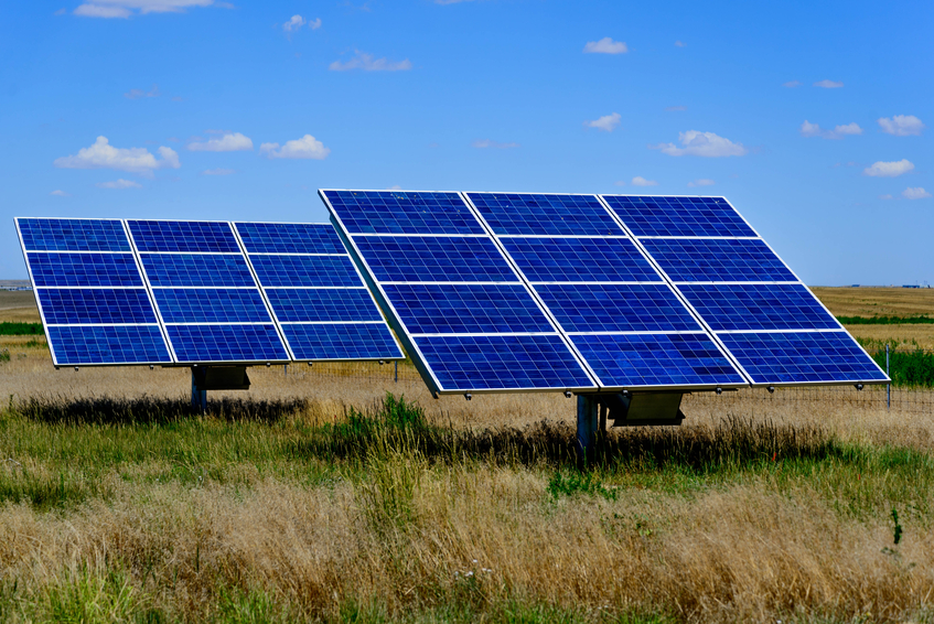 Ground mounted solar panels